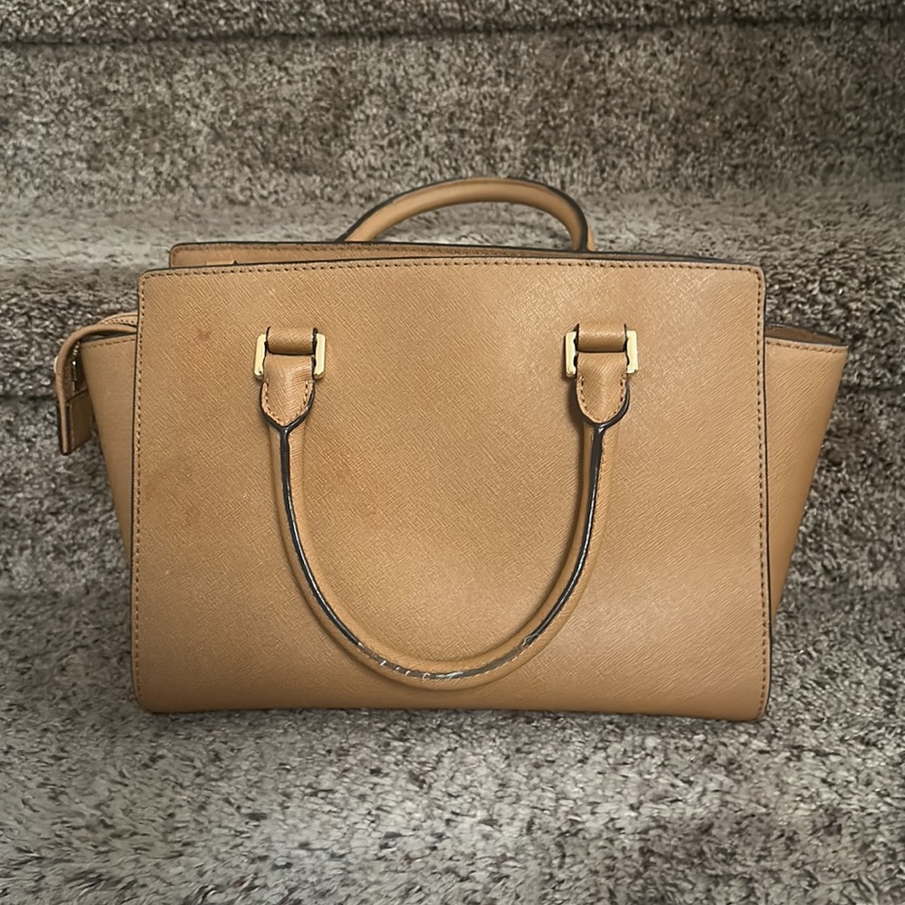 Michael Kors leather logo satchel - Picture 3 of 4